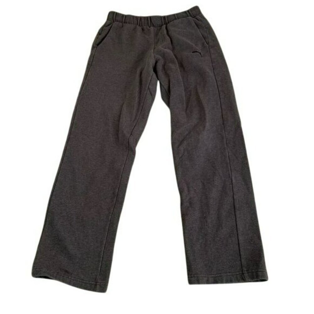 Puma gray joggers with embroidered logo women’s medium
